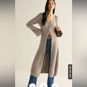 Commense Stacking V-Neck Split Breasted Sweater Dress. Worn once!